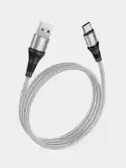 Черный кабель зарядный USB Type-C Hoco X50 Excellent 3.0A, 1 метр