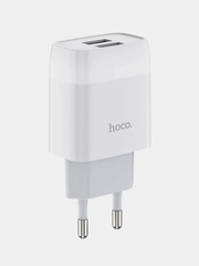 Сетевое зарядное устройство Hoco C73A 5V/2.4A 2xUSB белый