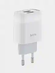 Белый сетевое зарядное устройство Hoco C73A 5V/2.4A 2xUSB белый