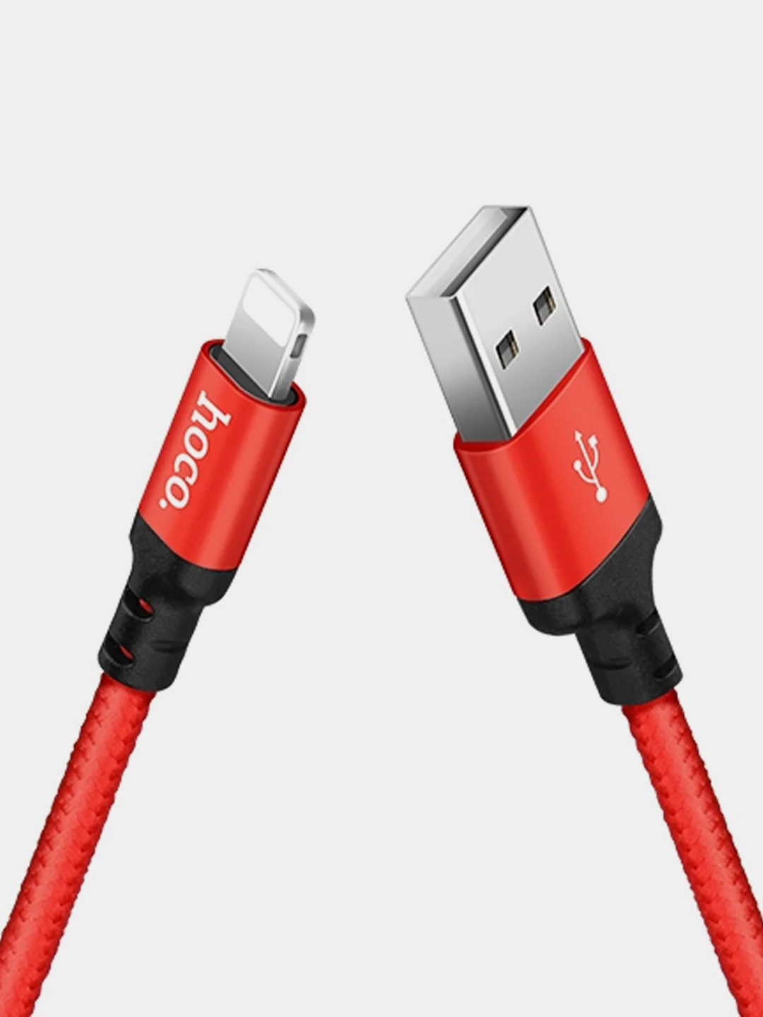 Черный кабель зарядный для Apple USB Lightning Hoco X14 Times speed, 1 m / 2 m