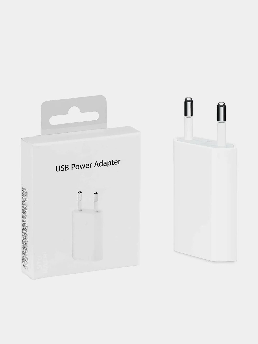 Блок питания для телефона 1А / Зарядное устройство для IPhone/USB / Блочок (белый) / айфон