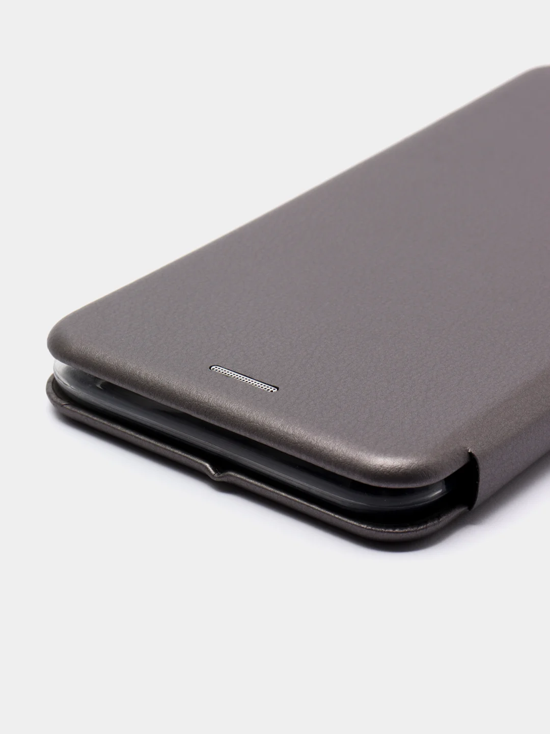 Серый чехол-книжка для Tecno Spark 5 Air (Техно Спарк 5 Аир)