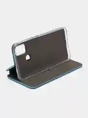 Голубой чехол-книжка для Tecno Spark 5 Air (Техно Спарк 5 Аир)