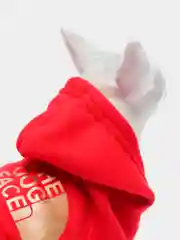 Красный толстовка с капюшоном The Dog Face, для собак и кошек