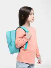 Бирюзовый рюкзак детский, с единорогом