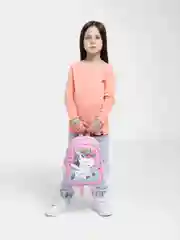 Розовый рюкзак детский, с единорогом