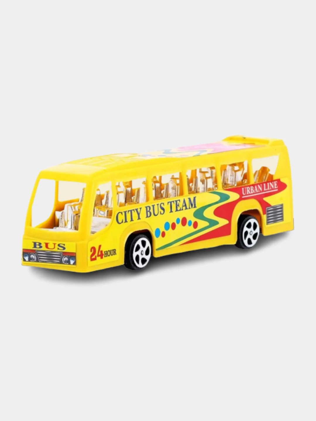 Синий игрушечный автобус, инерционная игрушка для мальчика