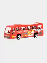 Синий игрушечный автобус, инерционная игрушка для мальчика