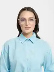 Бежевый меланж очки имиджевые