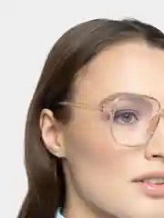 Бежевый меланж очки имиджевые