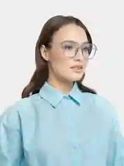 Светло-синий очки имиджевые