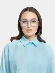 Светло-синий очки имиджевые