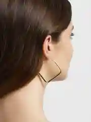 Золотой геометрические серьги