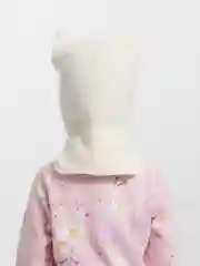 Молочный шлем детский утепленный