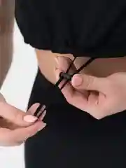 Черный костюм для фитнеса