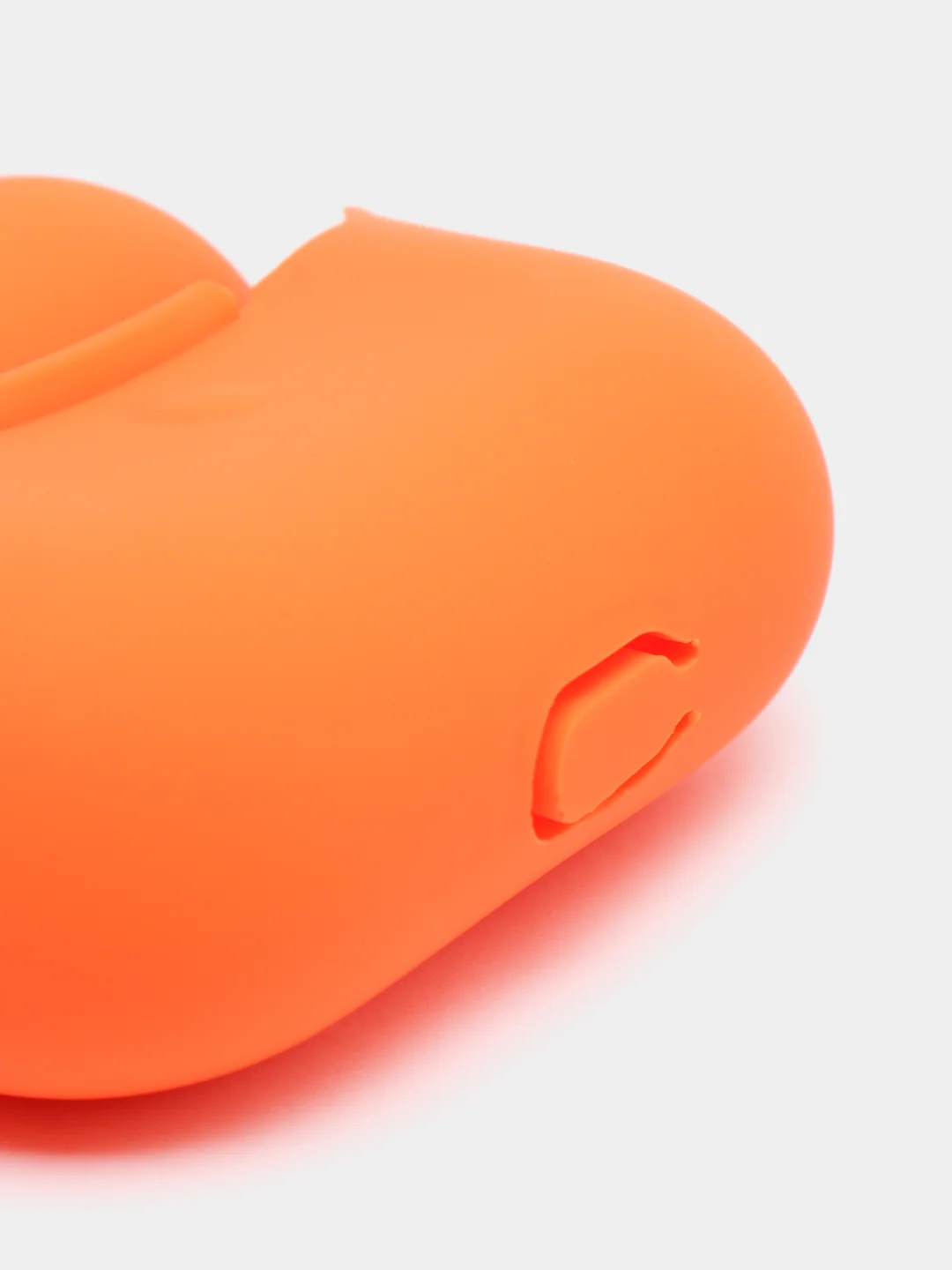 Оранжевый силиконовый чехол для наушников Apple Airpods Pro, с карабином