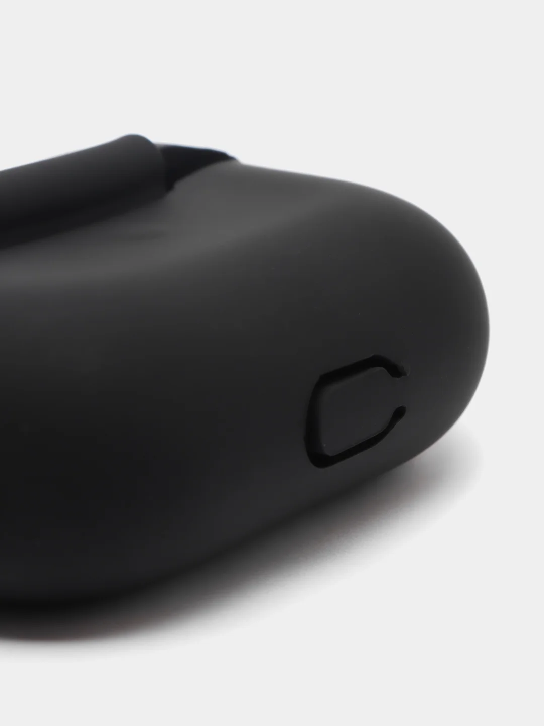 Черный силиконовый чехол для наушников Apple Airpods Pro, с карабином