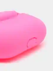 Фуксия силиконовый чехол для наушников Apple Airpods Pro, с карабином
