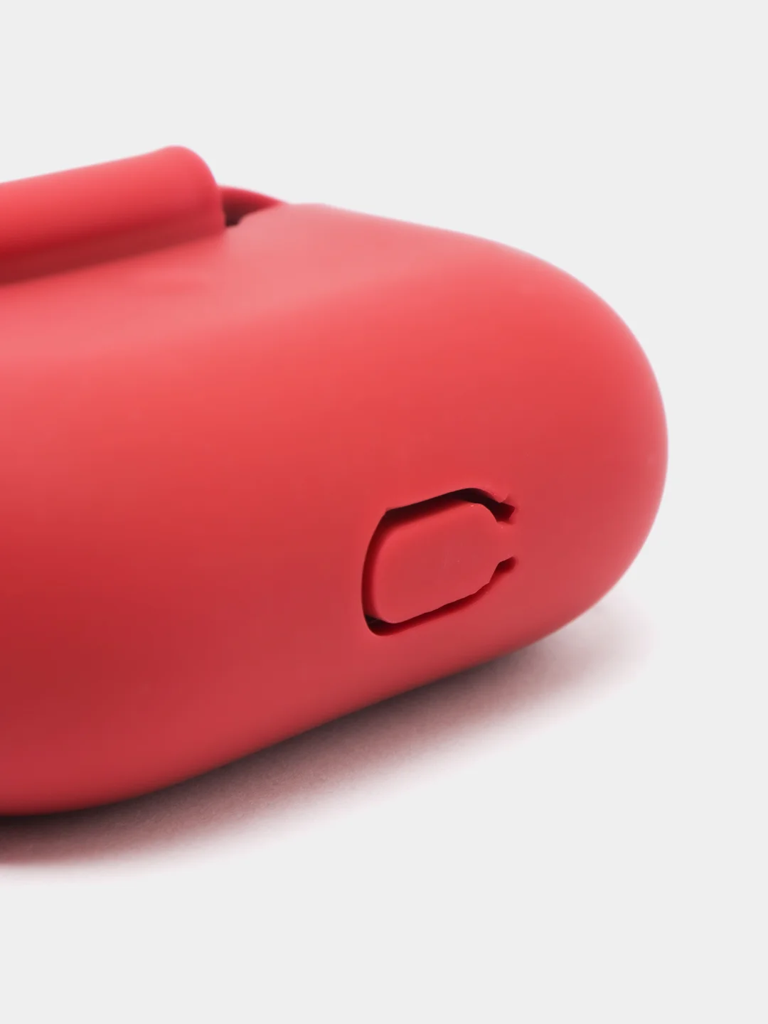 Багровый силиконовый чехол для наушников Apple Airpods Pro, с карабином