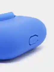 Синий силиконовый чехол для наушников Apple Airpods Pro, с карабином