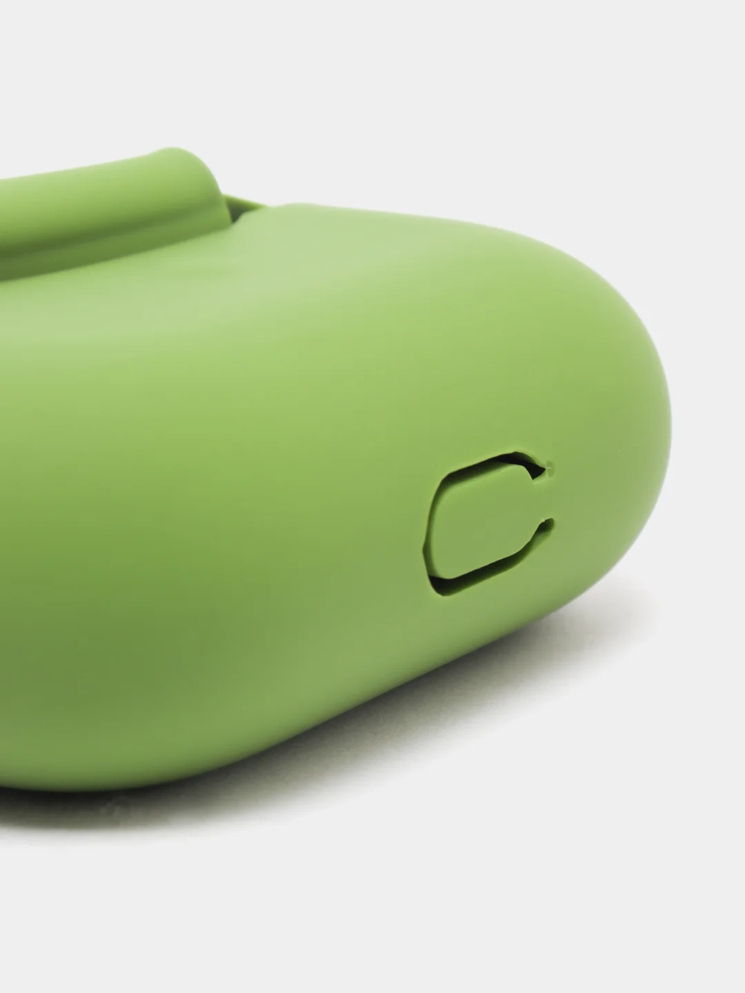 Зелёный хаки силиконовый чехол для наушников Apple Airpods Pro, с карабином