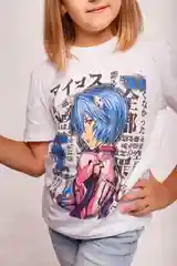 Бежевый футболка женская светящаяся Hello Kitty "Куроми", аниме Hunter, Evangelion, Атака титанов