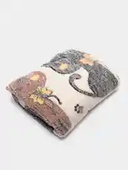 Пастельно-коралловый плед бамбук