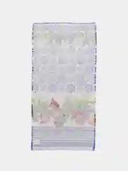 Синий меланж полотенце кухонное из рогожки "Новый год"