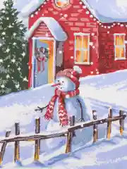 Лазурный полотенце кухонное из рогожки "Новый год"