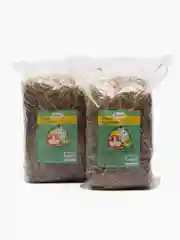 Сено луговое "Лаурон", прессованное, с фруктами, для грызунов, 0,5 кг, 2 штуки