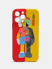 Желтый чехол Kaws для iPhone 13 Pro Max