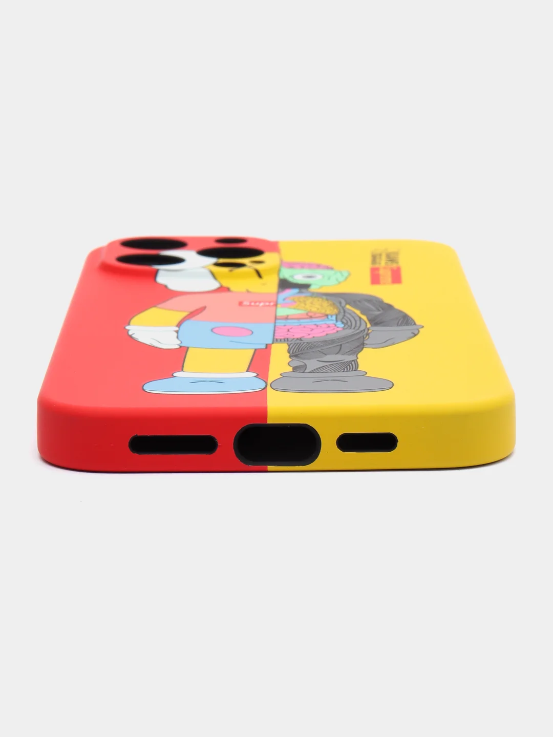 Желтый чехол Kaws для iPhone 13 Pro Max