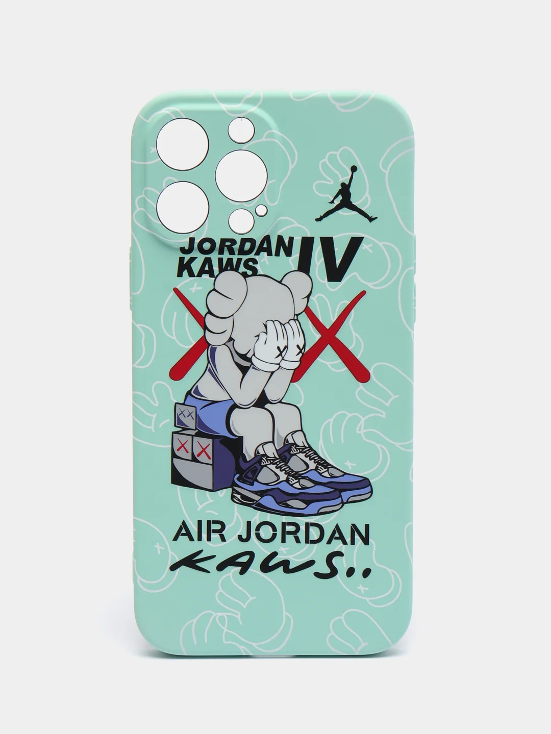 Бирюзовый чехол Kaws для iPhone 13 Pro Max
