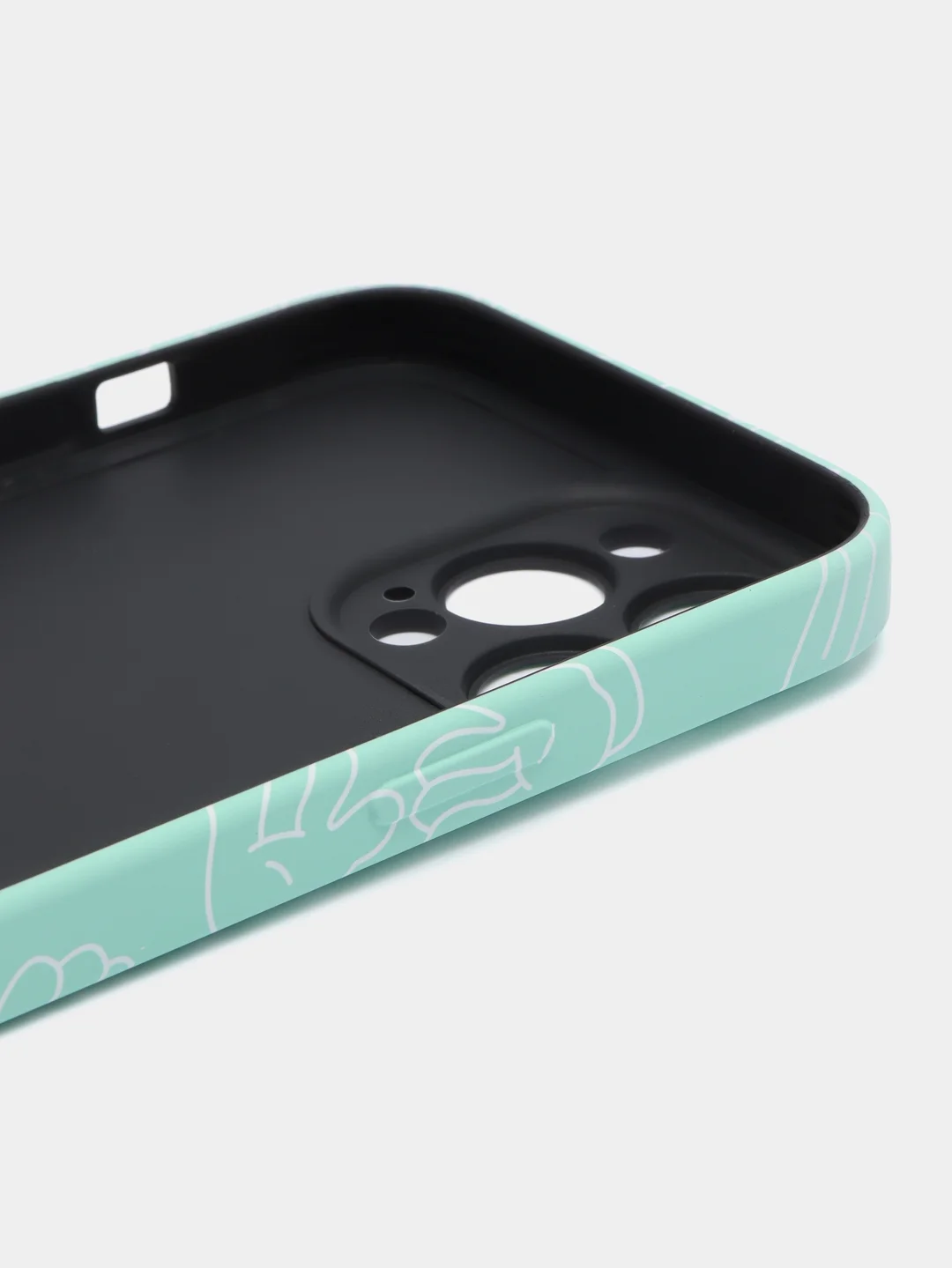 Бирюзовый чехол Kaws для iPhone 13 Pro Max