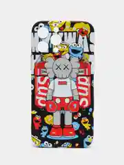 Красный чехол Kaws для iPhone 13 Pro Max