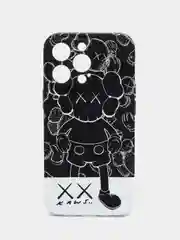 Черный чехол Kaws для iPhone 13 Pro