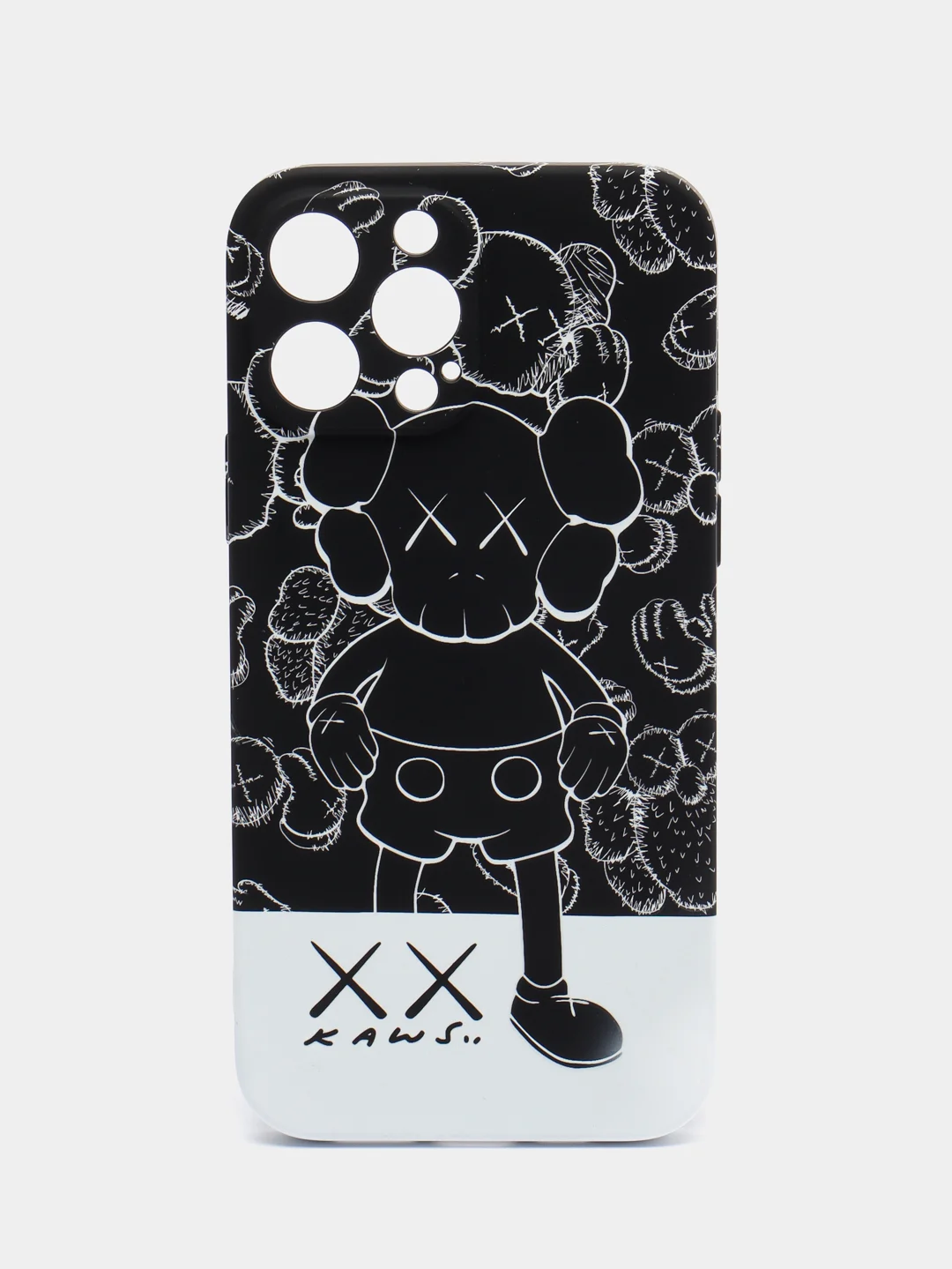 Черный чехол Kaws для iPhone 13 Pro Max