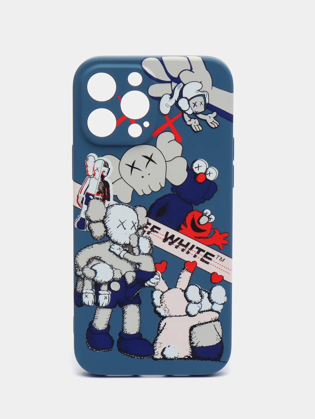 Синий меланж чехол Kaws для iPhone 13 Pro Max