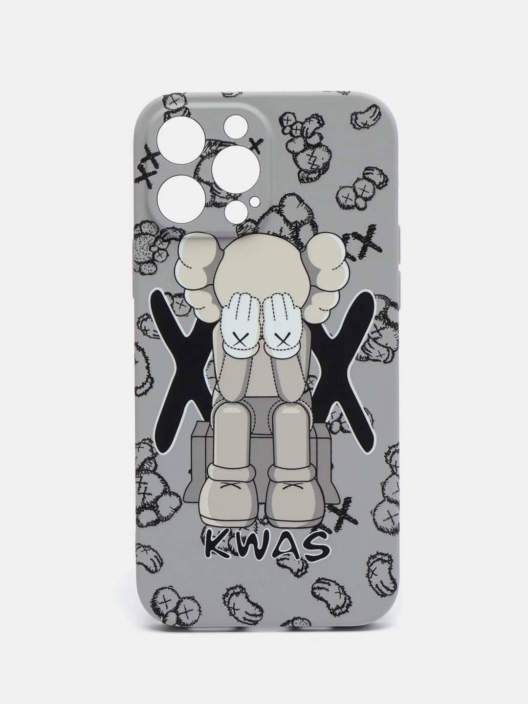 Серый чехол Kaws для iPhone 13 Pro Max