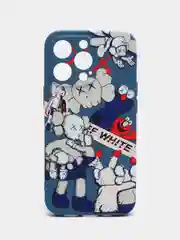 Синий меланж чехол Kaws для iPhone 13 Pro