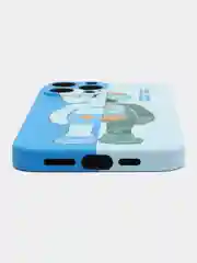 Голубой чехол Kaws для iPhone 13 Pro Max