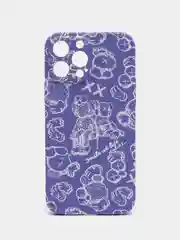 Сиреневый чехол Kaws для iPhone 13 Pro Max