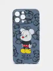 Небесно-голубой чехол Kaws для iPhone 13 Pro Max