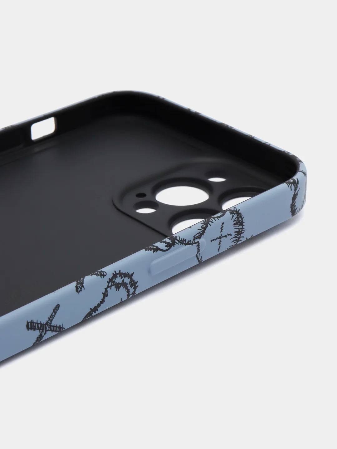 Небесно-голубой чехол Kaws для iPhone 13 Pro Max