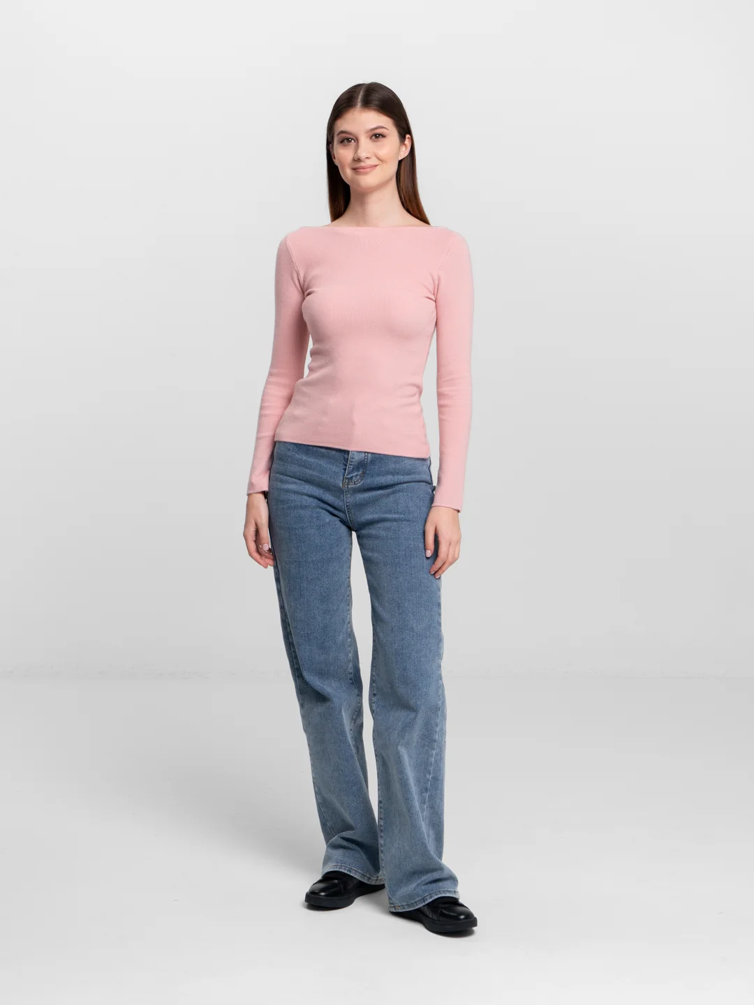 Бежевый меланж стильная кофта over size 42-48
