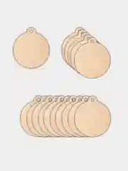 Заготовка елочной игрушки, деревянная, шар, декупаж