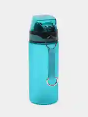 Тёмно-бирюзовый спортивная бутылка для воды,с трубочкой,  550 мл