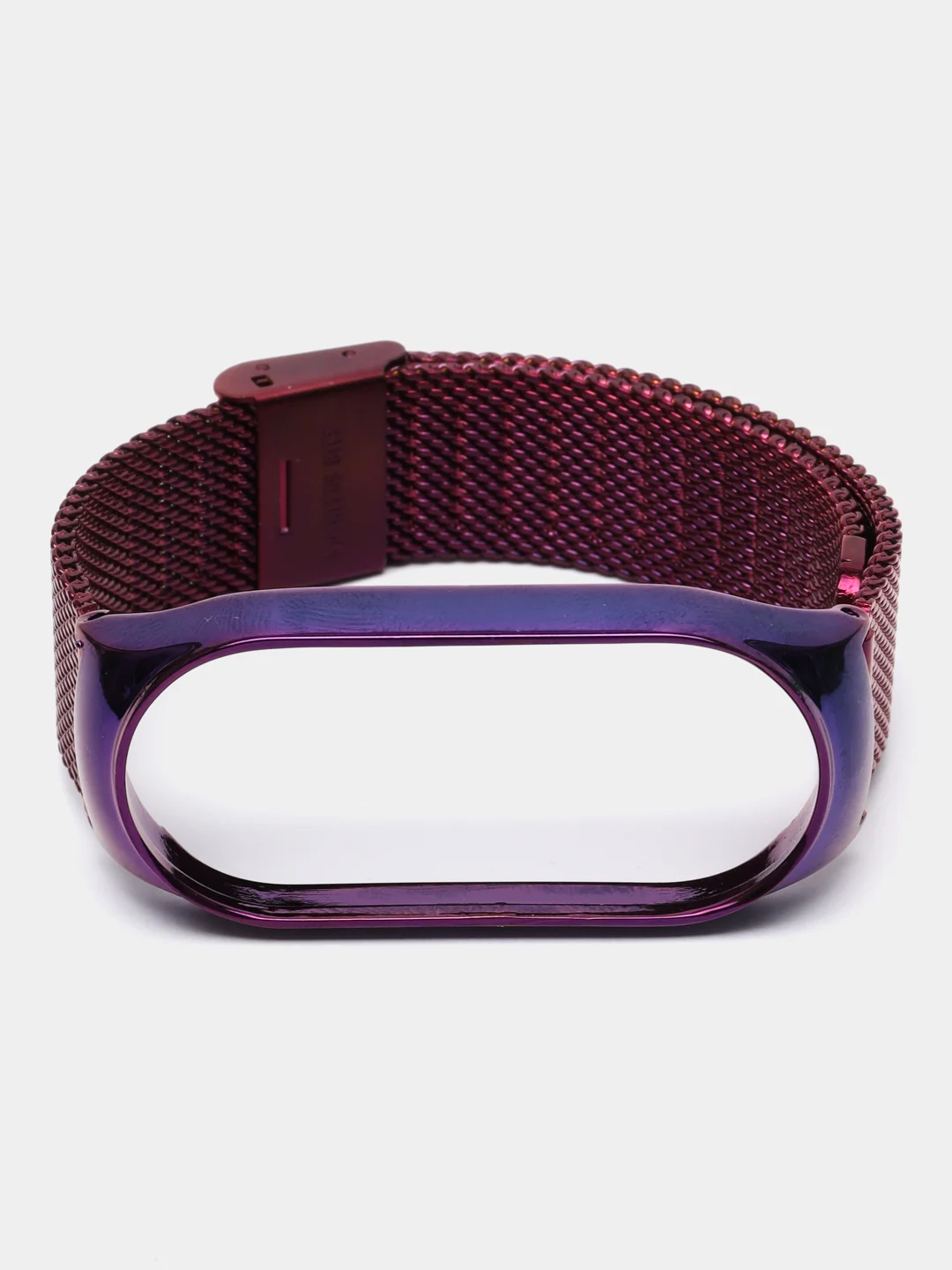 Фиолетовый металлический ремешок для фитнес часов Xiaomi Mi Band 7сяоми ми банд