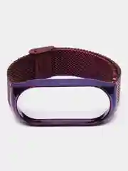 Фиолетовый металлический ремешок для фитнес часов Xiaomi Mi Band 7сяоми ми банд