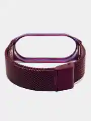 Фиолетовый металлический ремешок для фитнес часов Xiaomi Mi Band 7сяоми ми банд